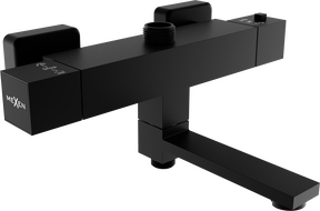 Mexen Cube termostatická vanová-sprchová baterie, černá - 77910-70