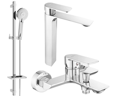 Mexen Alexa DQ40 vanová sada, chrom - 71213DQ40-00