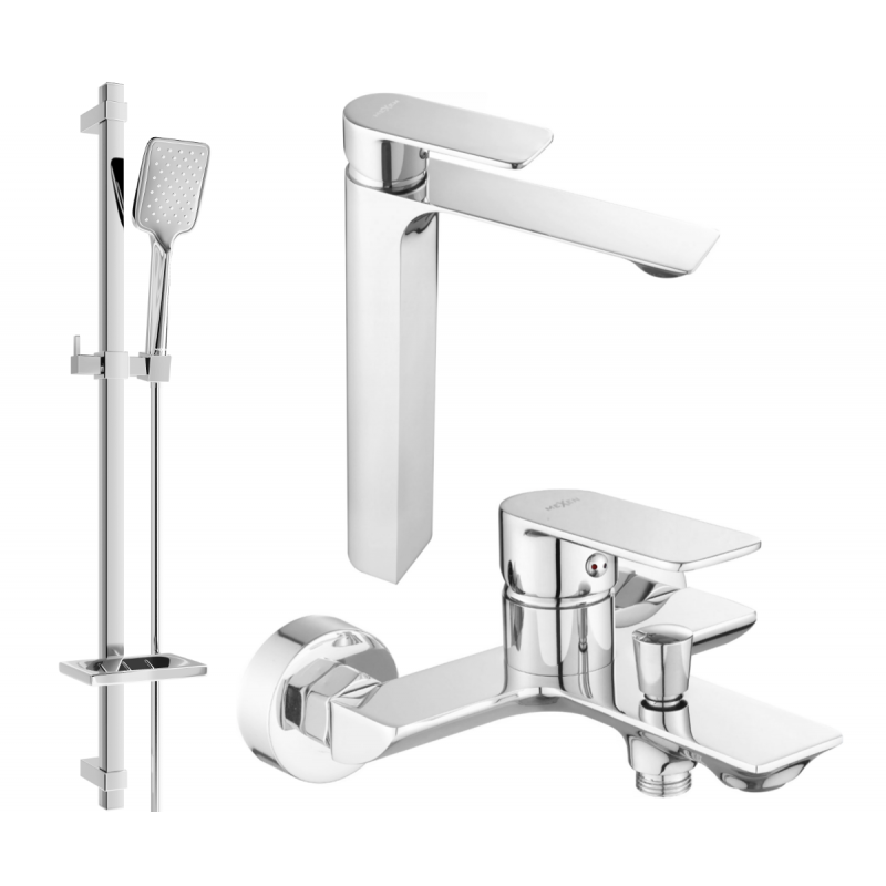 Mexen Alexa DQ62 sada vanová, chrom - 71213DQ62-00