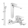Mexen Alexa DQ62 vanová sada, chrom - 71213DS62-00