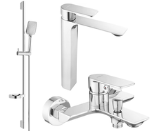 Mexen Alexa DQ62 vanová sada, chrom - 71213DS62-00