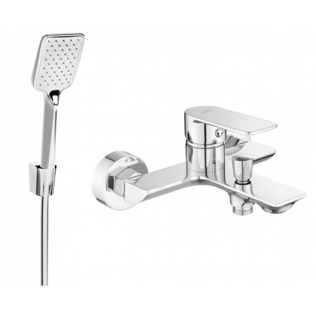Mexen Alexa R62 vanová baterie se sprchovou sadou, chrom - 7123R62-00