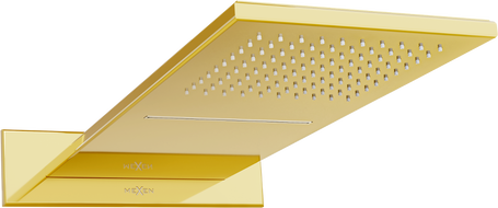 Mexen Waterfall sprchová hlavice slim 50 x 22 cm, zlatá - 79190-50