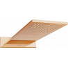 Mexen Waterfall hlavová sprcha slim 50 x 22 cm, růžové zlato - 79190-60