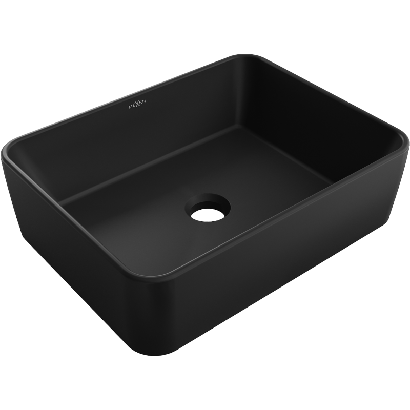 Mexen Catia umyvadlo na desku 48 x 37 cm, černá mat - 21314885