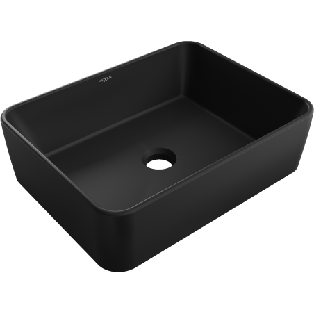 Mexen Catia umyvadlo na desku 48 x 37 cm, černá mat - 21314885