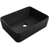 Mexen Catia umyvadlo na desku 48 x 37 cm, černý mat - 21314885