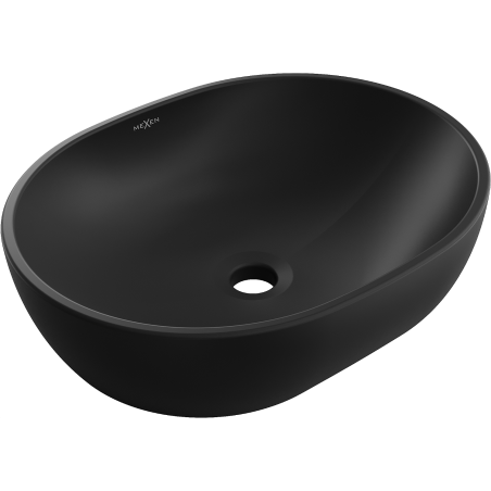 Mexen Viki umyvadlo na desku 48 x 35 cm, černá matná - 21054885