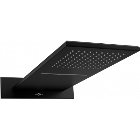 Mexen Waterfall sprchový panel slim 50 x 22 cm, černá - 79190-70