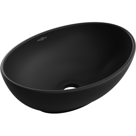 Mexen Elza umyvadlo na desku 40 x 33 cm, černá matná - 21014085