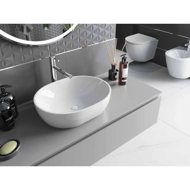 Mexen Viki umyvadlo na desku 48 x 35 cm, bílá - 21054800