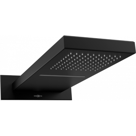 Mexen Waterfall hlavová sprcha 50 x 22 cm, černá- 79195-70