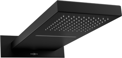 Mexen Waterfall hlavová sprcha 50 x 22 cm, černá- 79195-70