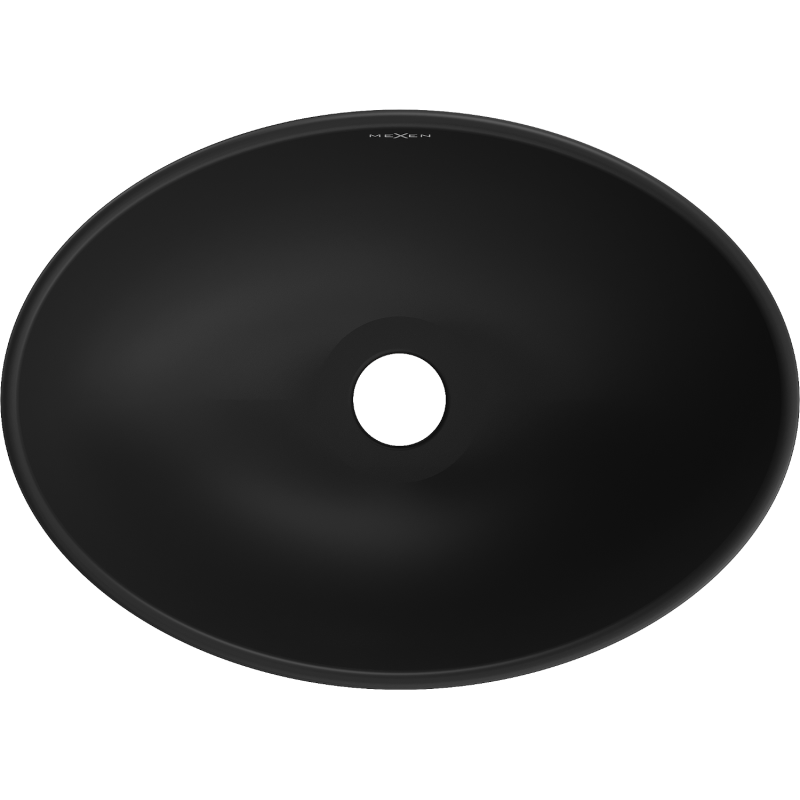Mexen Elza umyvadlo na desku 40 x 33 cm, černá matná - 21014085