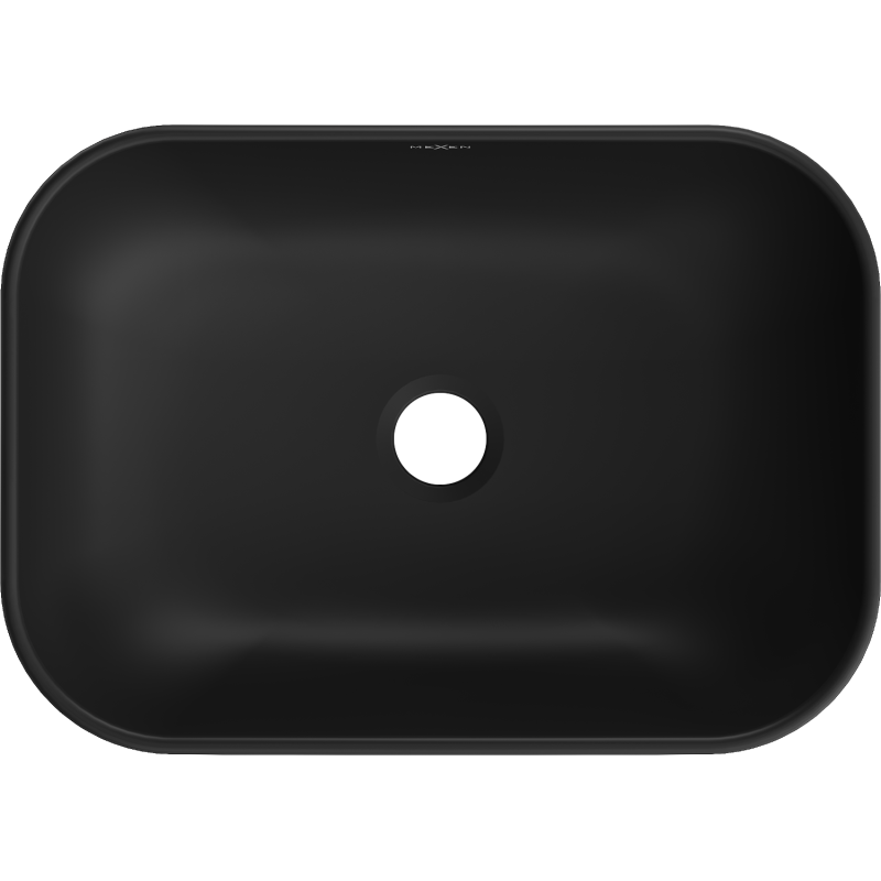 Mexen Rita umyvadlo na desku 45 x 32 cm, černá mat/zlatá - 21084576