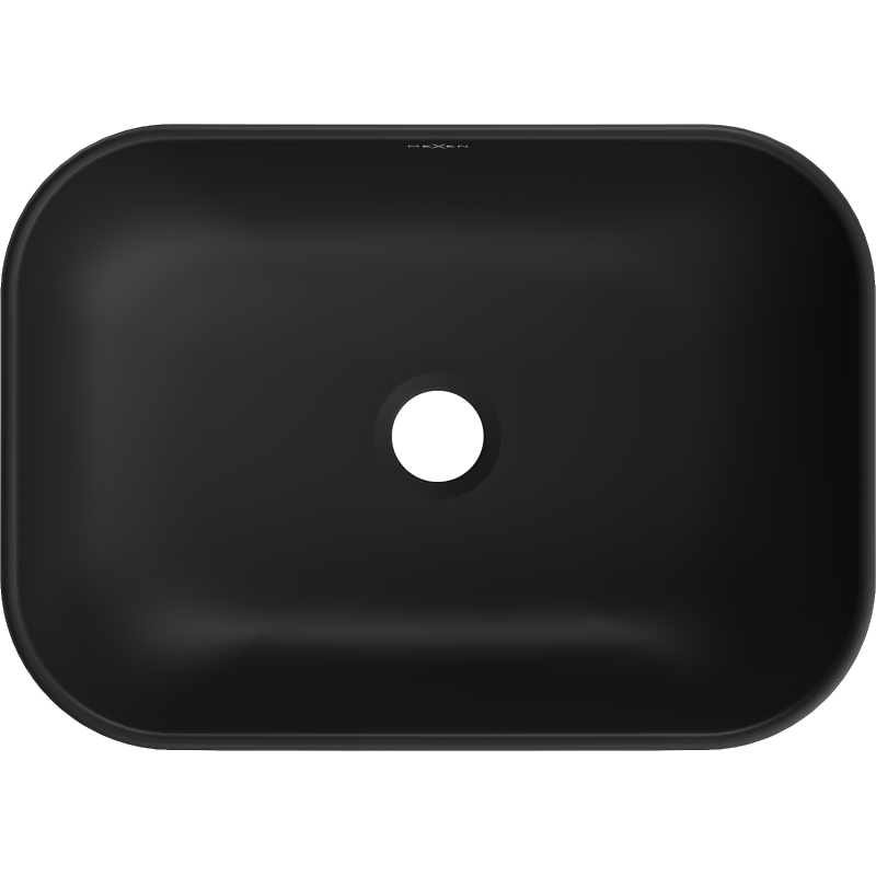 Mexen Rita umyvadlo na desku 45 x 32 cm, černá mat - 21084585