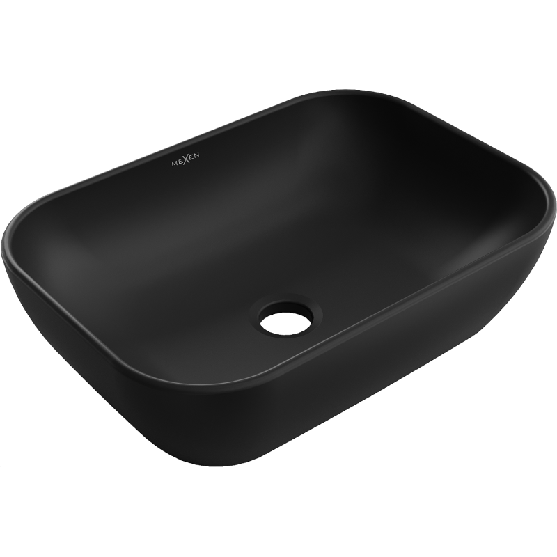 Mexen Rita umyvadlo na desku 45 x 32 cm, černá mat - 21084585