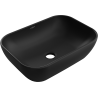 Mexen Rita umyvadlo na desku 45 x 32 cm, černá mat - 21084585