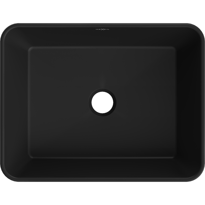 Mexen Catia umyvadlo na desku 48 x 37 cm, černá mat - 21314885