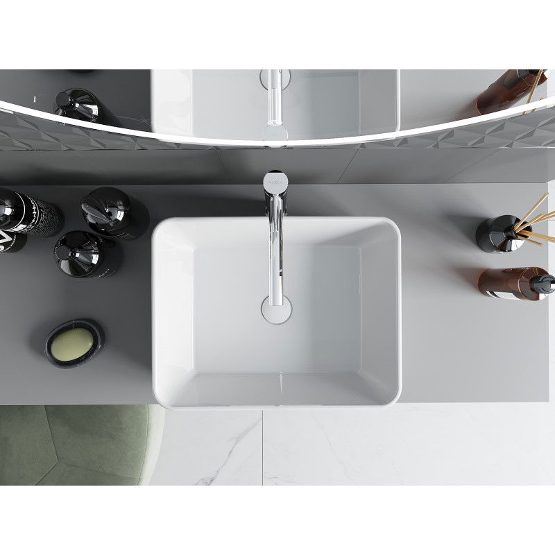 Mexen Catia umyvadlo na desku 48 x 37 cm, bílá - 21314800