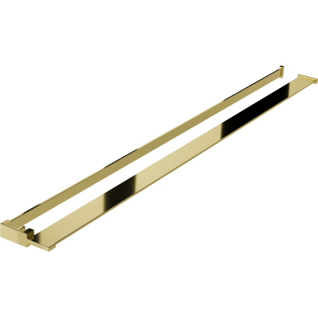 Mexen polička do sprchové stěny s relingem na ručníky, zlatá - 800-02-50