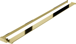 Mexen polička do sprchové stěny s relingem na ručníky, zlatá - 800-02-50