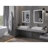 Mexen Kala osvětlené koupelnové zrcadlo s kosmetickým zrcátkem 60 x 80 cm, LED 6000K, anti-fog - 9820-060-080-611-00