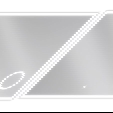 Mexen Kala LED koupelnové zrcadlo s kosmetickým zrcátkem 100 x 80 cm, LED 6000K, proti zamlžení - 9820-100-080-611-00