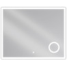 Mexen Kala osvětlené koupelnové zrcadlo s kosmetickým zrcátkem 100 x 80 cm, LED 6000K, proti zamlžování