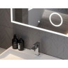 Mexen Kala osvětlené koupelnové zrcadlo s kosmetickým zrcátkem 100 x 80 cm, LED 6000K, proti zamlžování