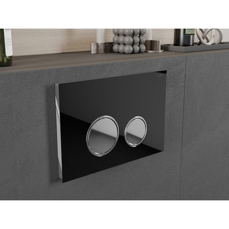 Mexen Fenix 06 splachovací tlačítko, černé - 600623