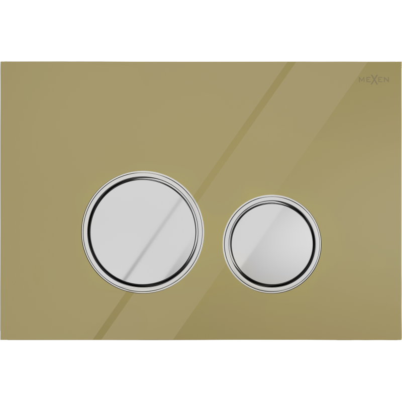 Mexen Fenix 06 splachovací tlačítko, zlatá šampaňská - 600624