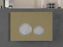 Mexen Fenix 06 splachovací tlačítko, zlatá šampaňská - 600624