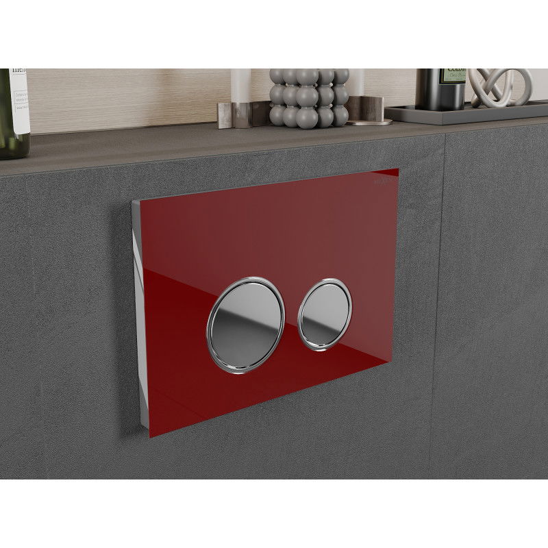 Mexen Fenix 06 splachovací tlačítko, červené - 600627