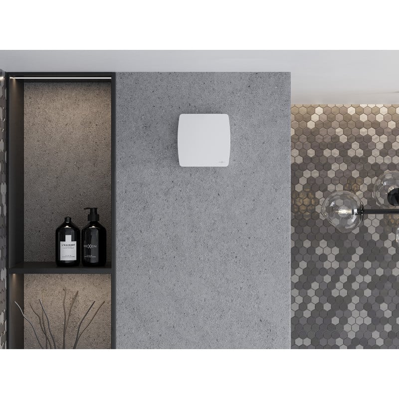 Mexen AXS 100 ventilátor do koupelny s časovačem, bílý - W9601-100T-00