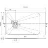 Mexen Hugo sprchová vanička obdélníková SMC 180 x 80 cm, bílá - 42108018