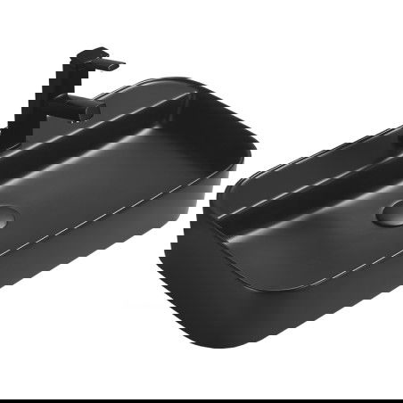 Mexen Sofia umyvadlo na desku 60 x 40 cm, černá matná - 22156085