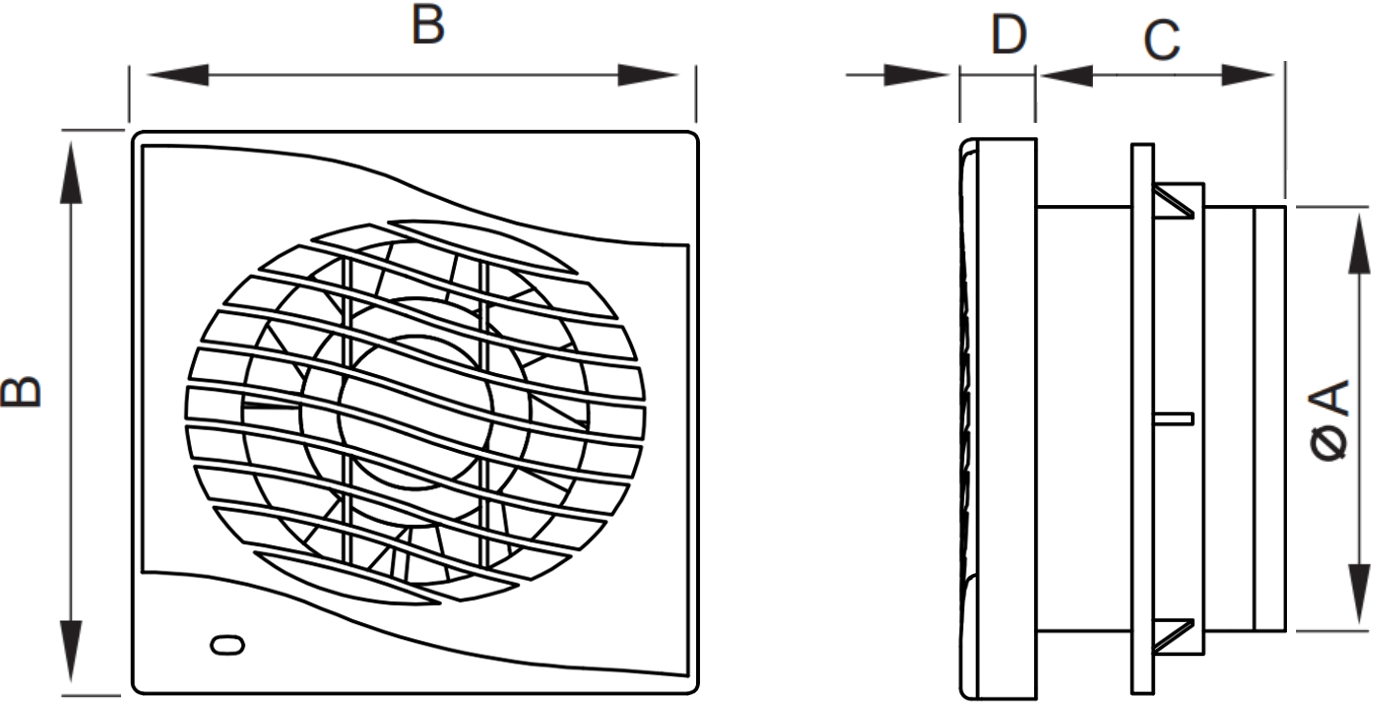 Mexen DXS 150 ventilátor koupelnový, šňůrový spínač, bílý - W9603-150K-00