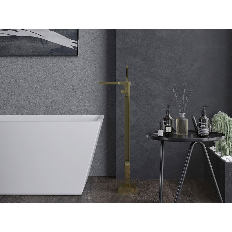 Mexen Algar samostatně stojící vanová baterie, zlatá - 75733-50