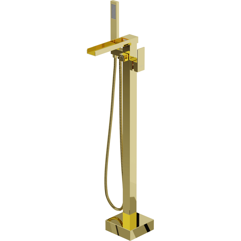 Mexen Algar samostatně stojící vanová baterie, zlatá - 75733-50