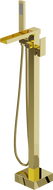 Mexen Algar samostatně stojící vanová baterie, zlatá - 75733-50