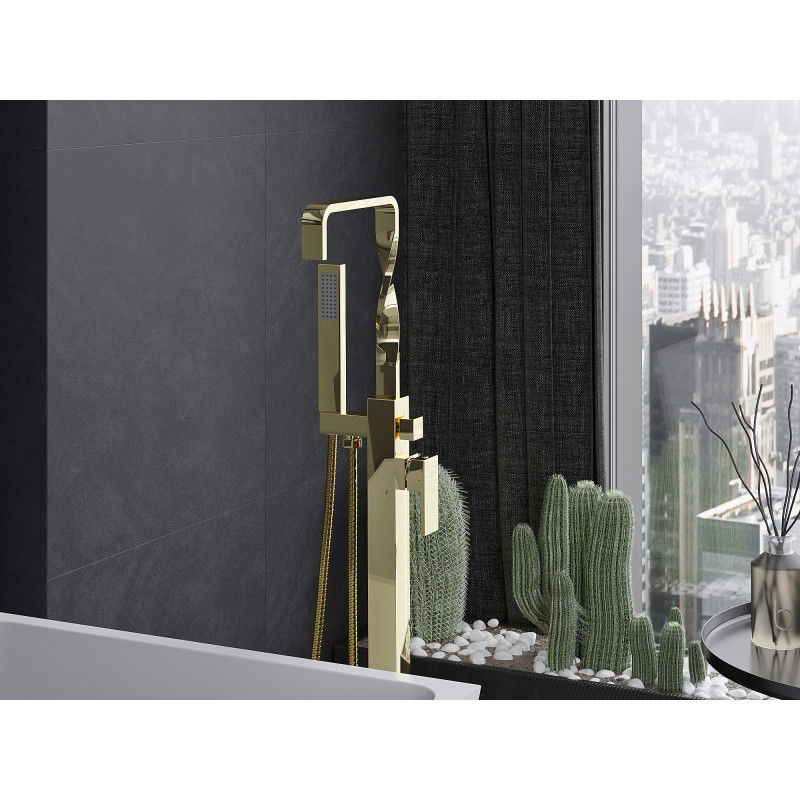 Mexen Avila volně stojící vanová baterie, zlatá - 75833-50