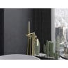 Mexen Leda volně stojící vana baterie, zlatá - 75633-50