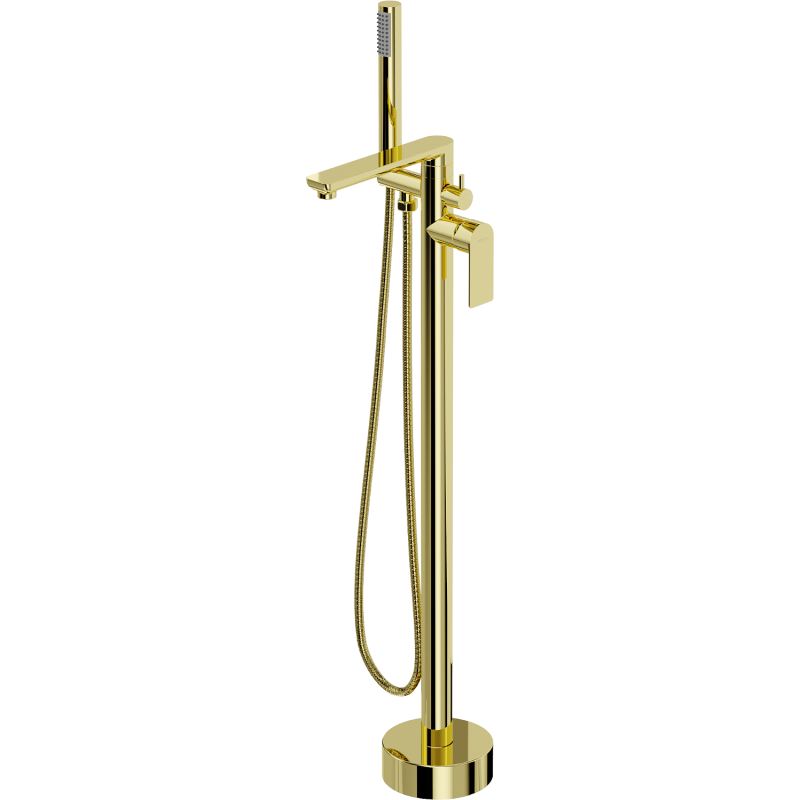 Mexen Leda volně stojící vana baterie, zlatá - 75633-50
