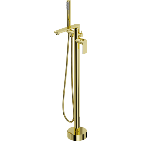 Mexen Leda volně stojící vana baterie, zlatá - 75633-50