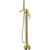 Mexen Leda volně stojící vana baterie, zlatá - 75633-50