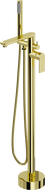 Mexen Leda volně stojící vana baterie, zlatá - 75633-50