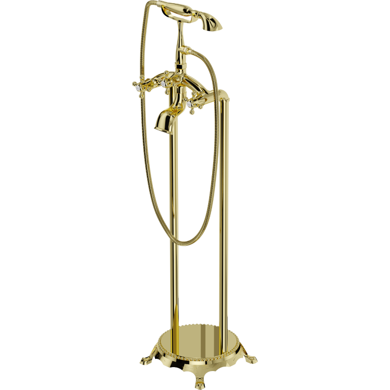 Mexen Retro volně stojící vanová baterie, zlatá - 75933-50