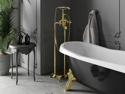 Mexen Retro volně stojící vanová baterie, zlatá - 75933-50