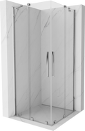 Mexen Velar Duo rozsouvací sprchový kout 90 x 90 cm, Průhledné, Chromovaná - 871-090-090-02-01